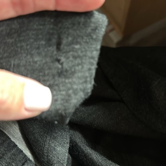 Ibex hooded Sweater dress 100% Merino Wool Womens S Faux Wrap Front Pockets Warm - Picture 11 of 15